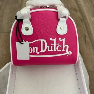 Von Dutch hot pink bowling bag